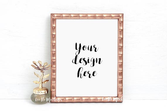 Gold Frame Mockup Frame Mock Up Frame Mockups Vintage Mock Etsy