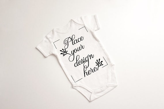Babysuit Mockup One Piece Mockup Bodysuit Template Nursery Etsy