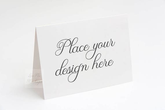 A2 Greeting Card Mockup Invitation Mockup 5 5 X 4 25 Etsy