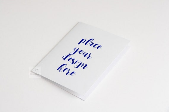 A2 Greeting Card Mockup 5 5 X 4 25 Invitation Mockups Etsy