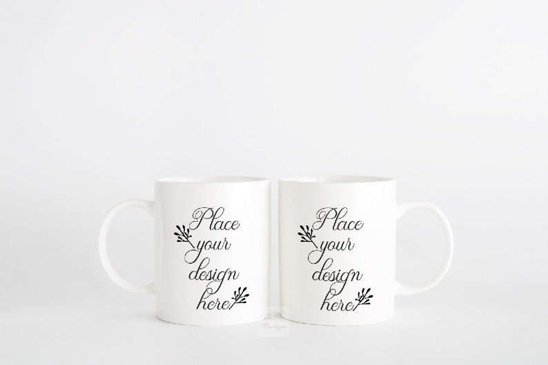 Double mug mockup Coffee mugs mock up two sublimation Etsy