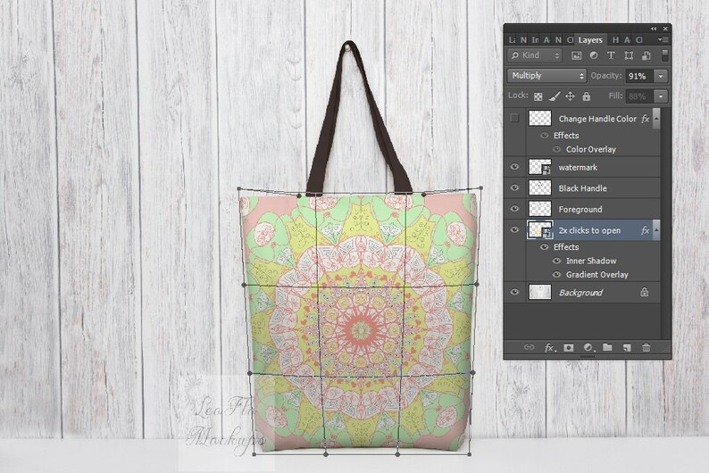 Download PSD Mock up tote bag Tote Bag Mockup Bag Template blank | Etsy