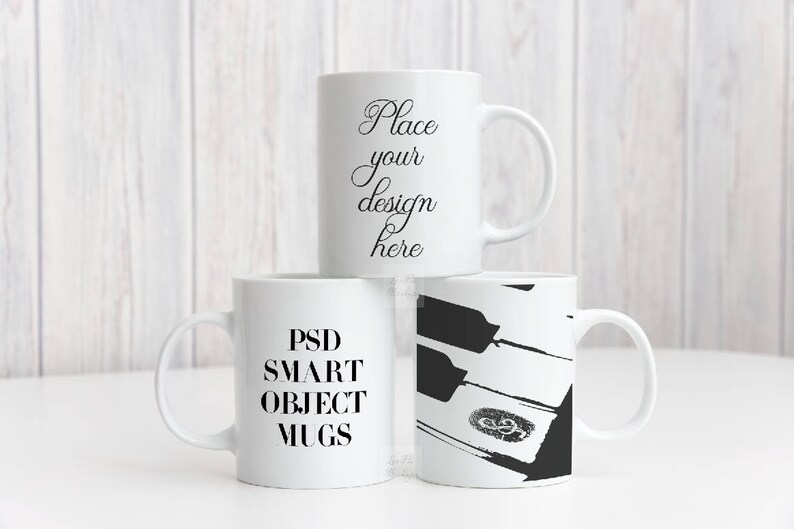 Download 3 Mug Mock up Coffee cup mockup three mug mock up 3 blank ...