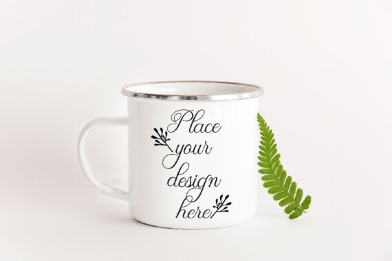 Download Psd Metal Mug Mockup Campfire Tin Mug Mock Up Camping Enamel Etsy