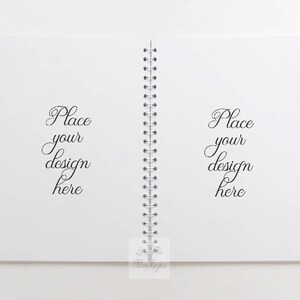 Notebook Mockups Notepad Mock Up Top View Spiral Notebook Etsy