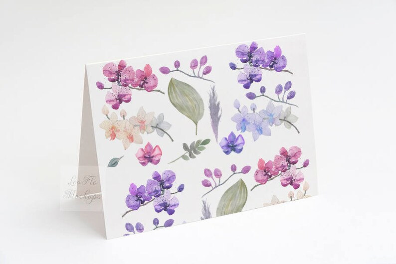 Download A2 Greeting card mockup Invitation mockup 5.5 x 4.25 | Etsy