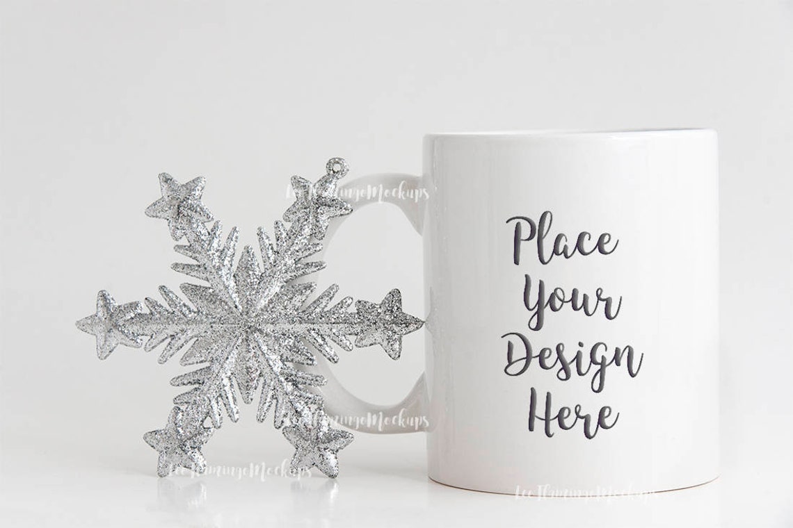 Download Winter Mug Mockup tasse blanche de café maquette photo de ...