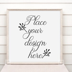 Square frame Mockup, Thin frames Mock ups, Rustic Beach mockups, picture frame mock up template, Nursery frame mockup