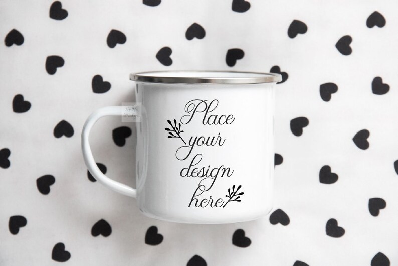 Download Campfire Mock up Camp mug mock ups Tin mugs mockup White ...