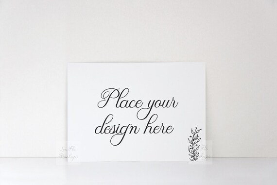 5x 7 Card Mockup Small Print Template Game Card Etsy
