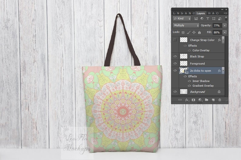 Download PSD Mock up tote bag Tote Bag Mockup Bag Template blank | Etsy