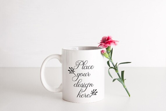 Mug Mockup Coffee Mug Mock Up White Mug Mock Up Rustic Mock Etsy