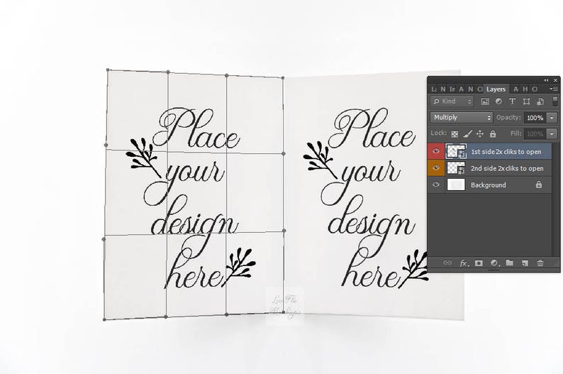 Download A2 Greeting card mockup Invitation 5.5x4.25 mock up | Etsy