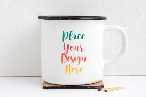 Download Psd Enamel Mug Mockup 2 Campfire Tin Mock Ups Camp Mug Etsy