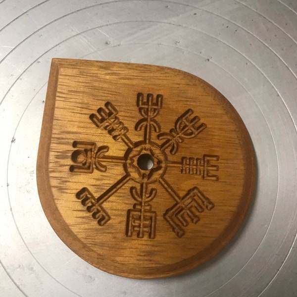 Vegvisir Viking compass wooden throwing tool for potters wheel