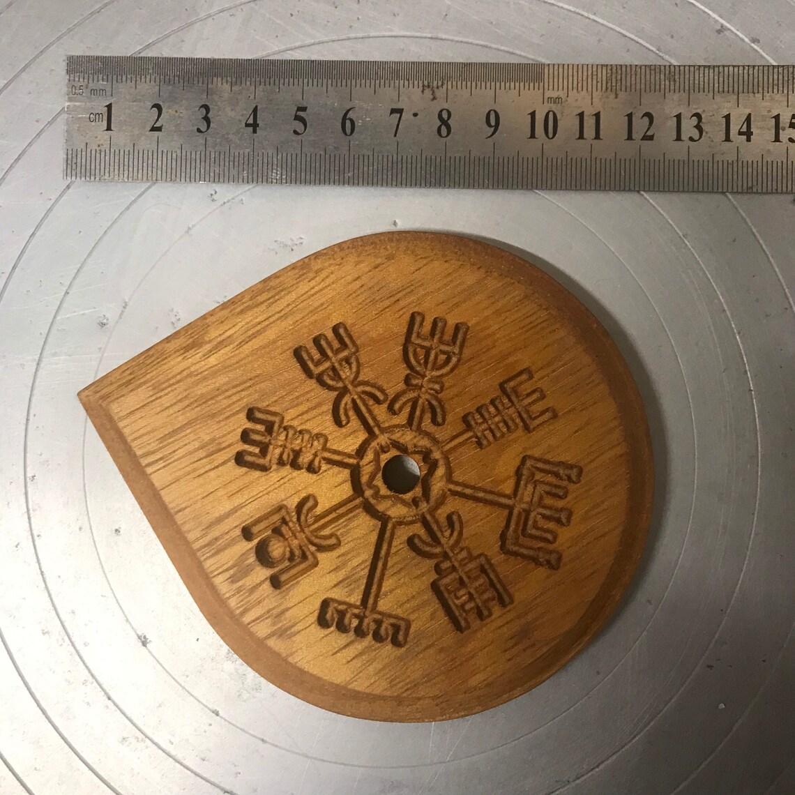 Vegvisir Viking Compass Wooden Throwing Tool for Potters Wheel Etsy UK