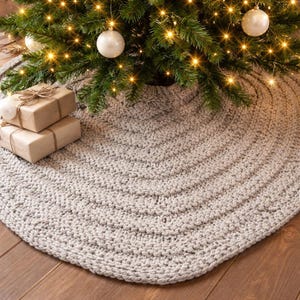 Grobstrick Baum Rock Muster | Anfänger Sperrgarn Yarn Weihnachtsdekoration (PDF-Muster) Bild 2