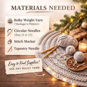 Grobstrick Baum Rock Muster | Anfänger Sperrgarn Yarn Weihnachtsdekoration (PDF-Muster) Bild 5