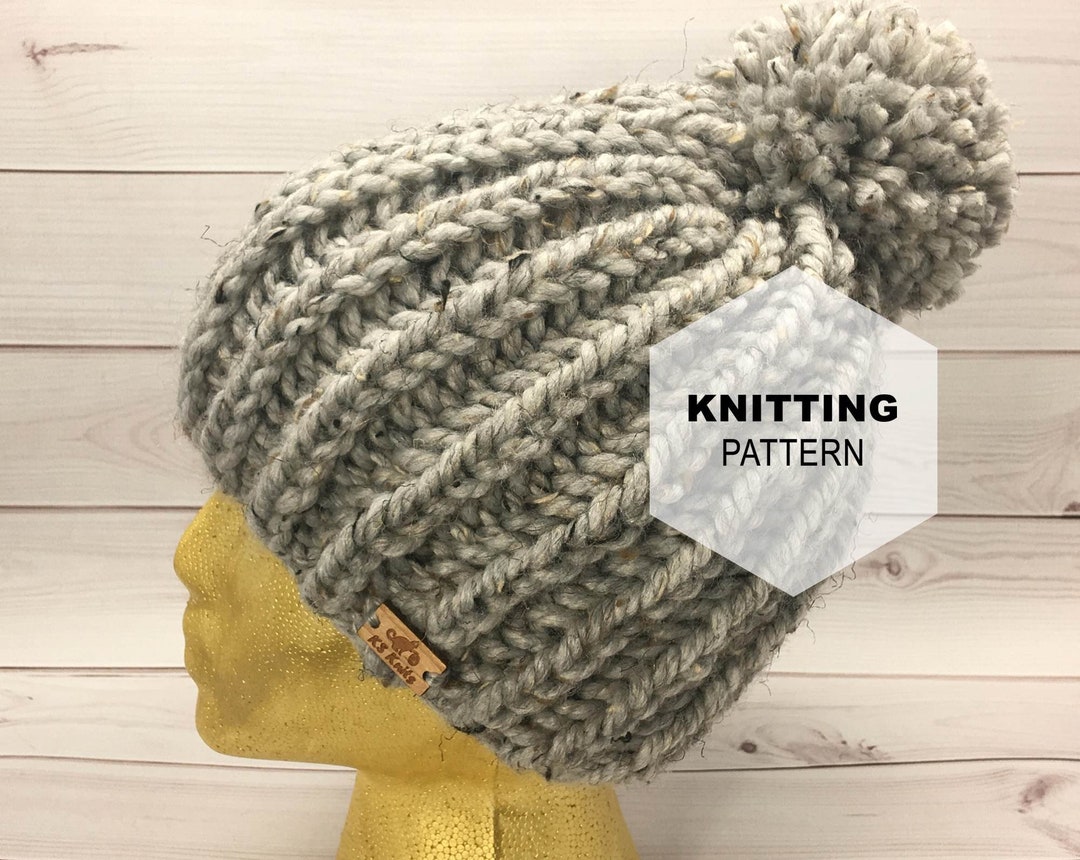 Knitting Pattern // Chunky Knit Ribbed Hat // the Fisherman Hat - Etsy