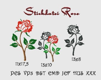 Embroidery File, Rose