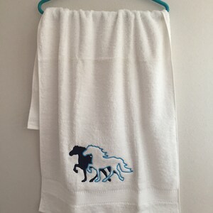 Towel, guest towel, 50 x 100 cm, embroidered