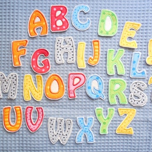 Application patch iron-on application letters to sew or iron on 5 cm