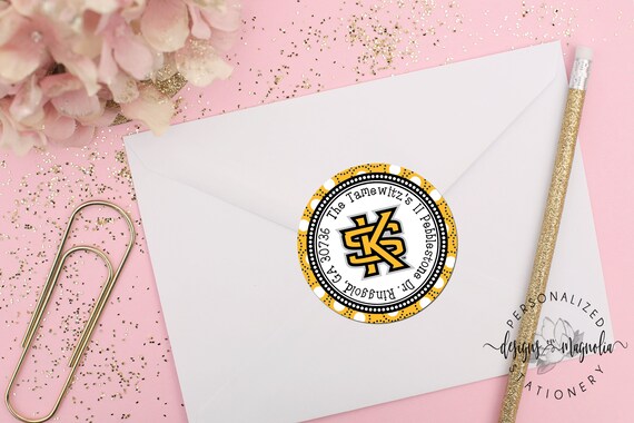 kennesaw state university address labels gift tags ksu etsy