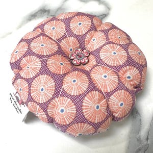 Handmade Floral Double Sided Pin Cushion – Perfect for Sewing, Quilting & Crafting