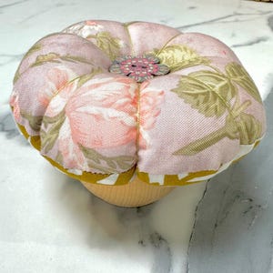 Handmade Floral Double Sided Pin Cushion – Perfect for Sewing, Quilting & Crafting