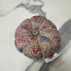 Handmade Floral Double Sided Pin Cushion – Perfect for Sewing, Quilting & Crafting