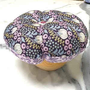 Handmade Floral Double Sided Pin Cushion – Perfect for Sewing, Quilting & Crafting