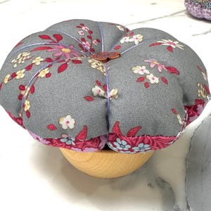 Handmade Floral Double Sided Pin Cushion – Perfect for Sewing, Quilting & Crafting