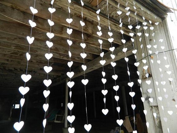 paper garland wedding decoration