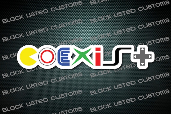 Coexist Video Game System Gamer Nerd Custom Vinyl Jdm Decal Etsy