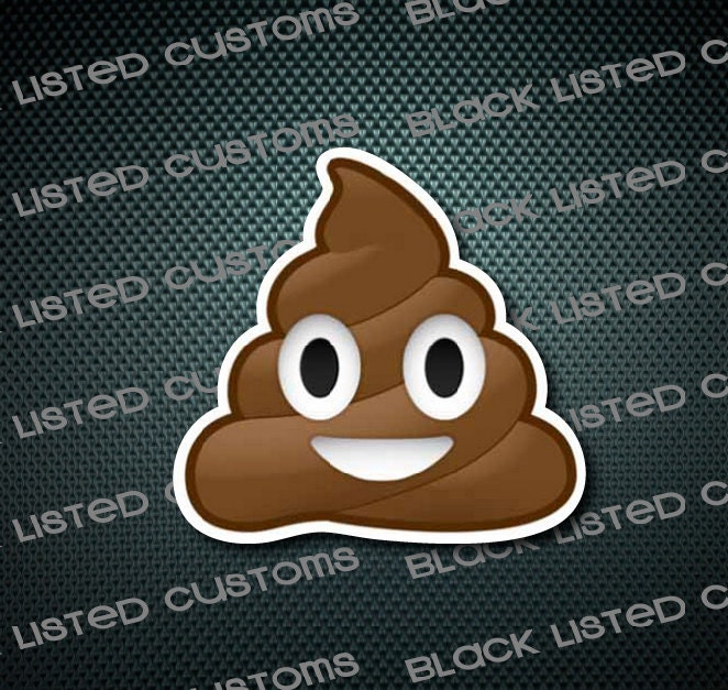 Poop Emoji Text Cellphone Funny Smile Face Custom Vinyl Decal Etsy Poop Emoji Text Cellphone Funny Smile Face Custom Vinyl Decal Etsy