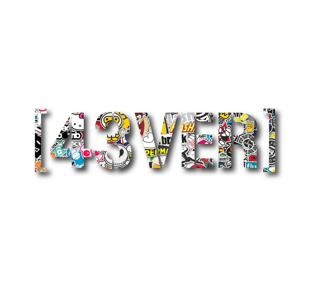 43VER RIP 43 Sticker Bomb Hoonigan Stickerbomb Custom Vinyl - Etsy