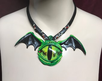 Lil Eyes Latex Necklace “Frankenstitch”