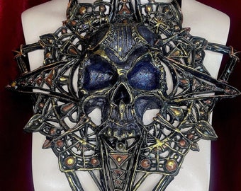 Desdemona One of A Kind Rare Limited Edition Collectable Giger Inspired Futurepunk Skull chestpeice burningman