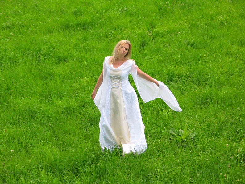 Brautkleid Hochzeitskleid Boho Mittelalter Bild 3