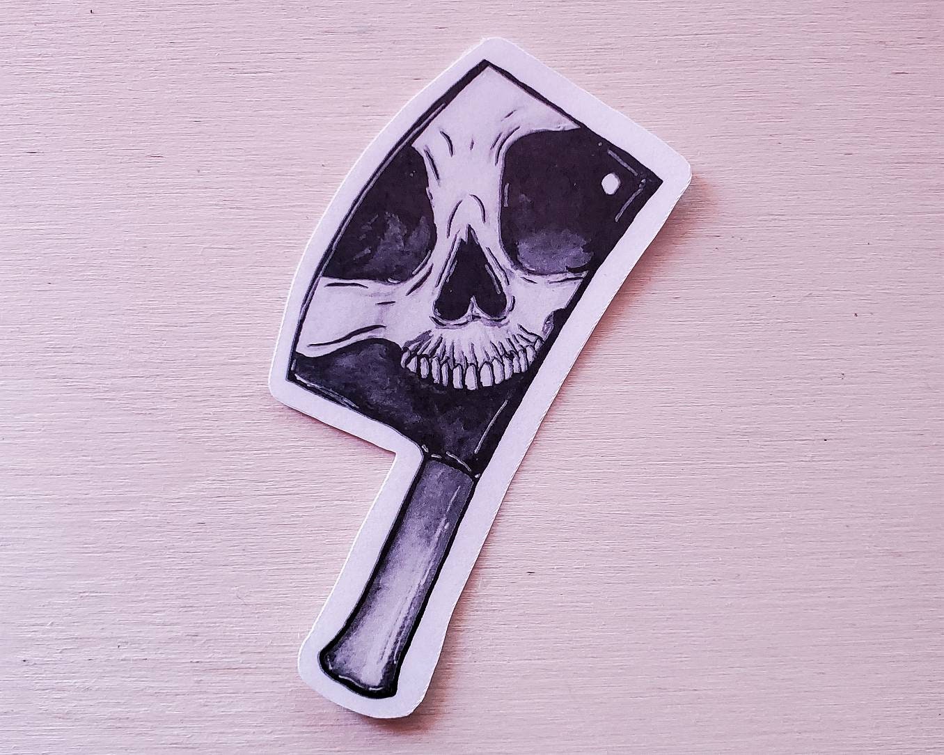 Butcher Knife Sticker Etsy