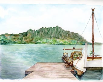 CUSTOM TRAVEL ART | Hand Drawn Art from Your Photo | 100% Hand Drawn | Travel Art | Wanderlust | World Traveler Gift | Drawing from Photo
