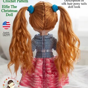 Amigurumi Elf pattern Elfie the Christmas doll crochet girl in English US terms, countdown project image 9