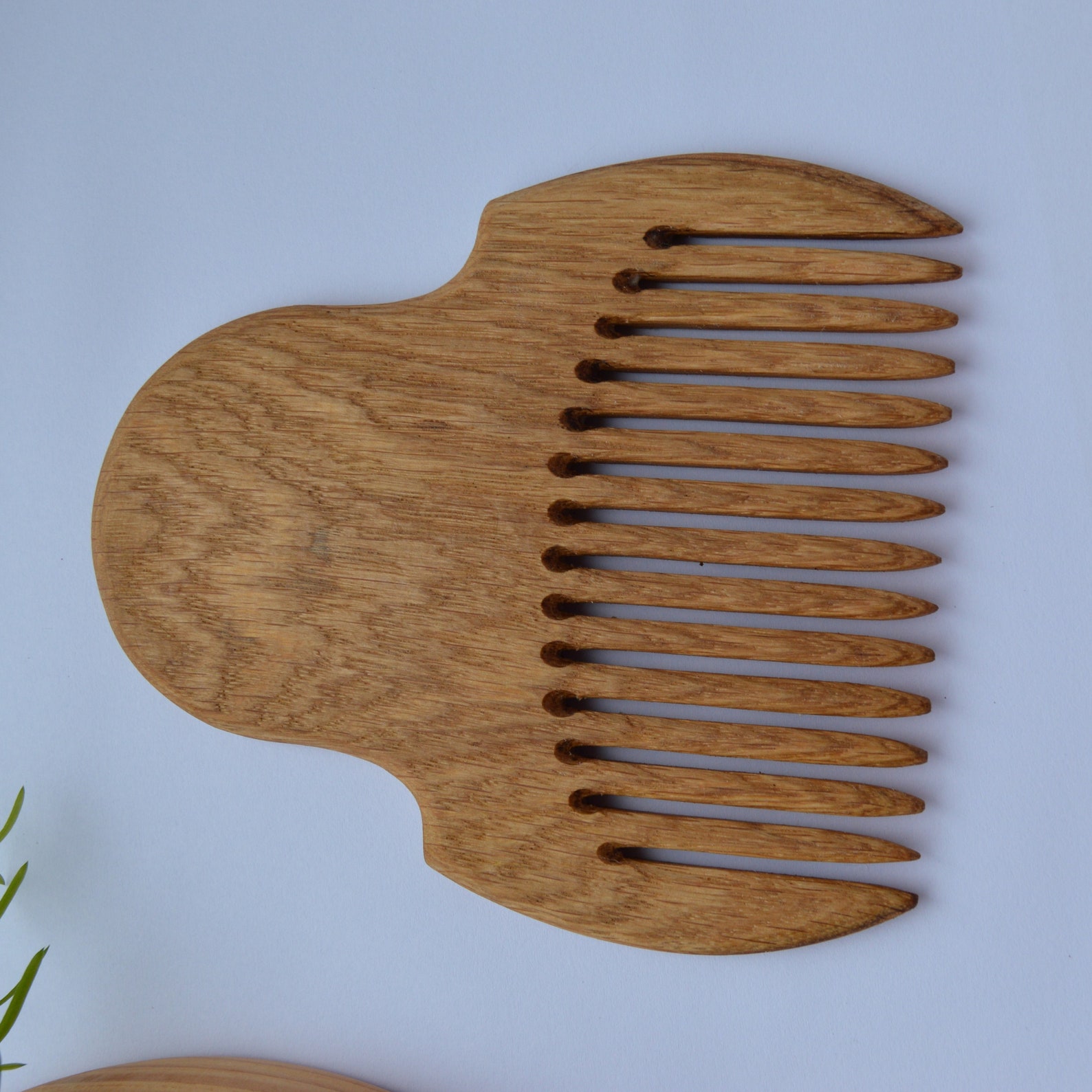 Handmade wooden comb with carving Folk Art Style Wide Tooth Etsy