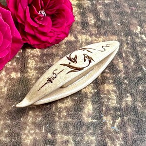 Wooden Tatting Shuttle Hand Made of Linden Wood handmade shuttle