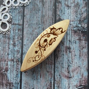 Wooden Tatting Shuttle  Wood handmade
