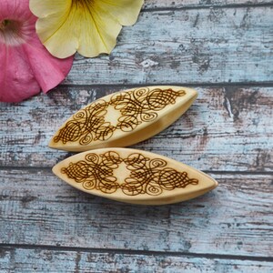 Wood Tatting Shuttle Handmade of Wood maple Shuttle Frivolite  Tatting Tool Navette