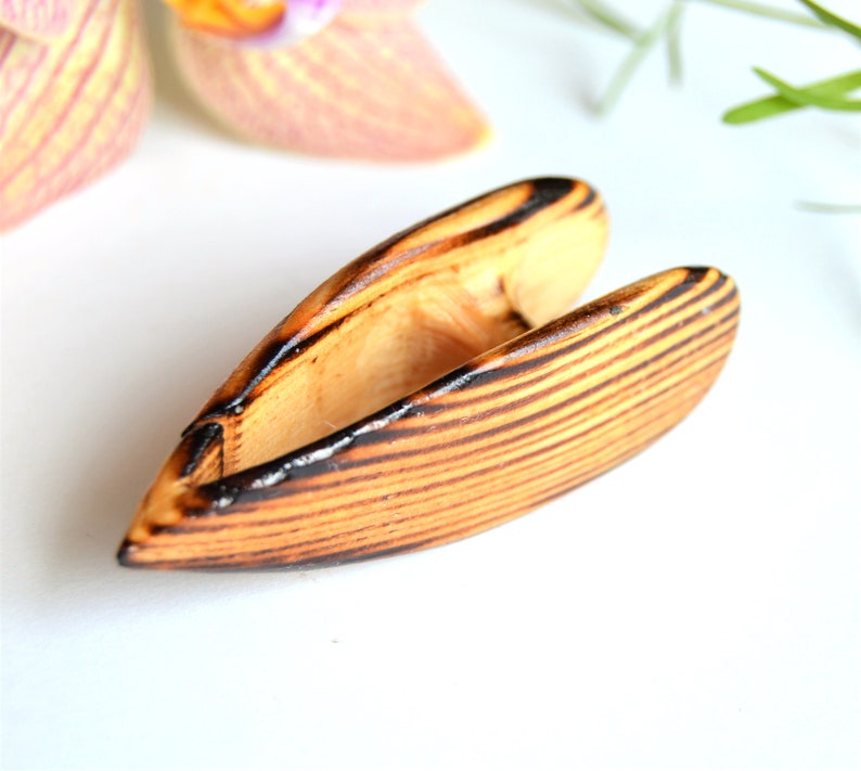 Wooden Tatting Shuttle handmade navette tatting tool
