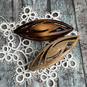 Wooden 6.8 cm Tatting Shuttle Hand Made of walnut wood  handmade shuttle
