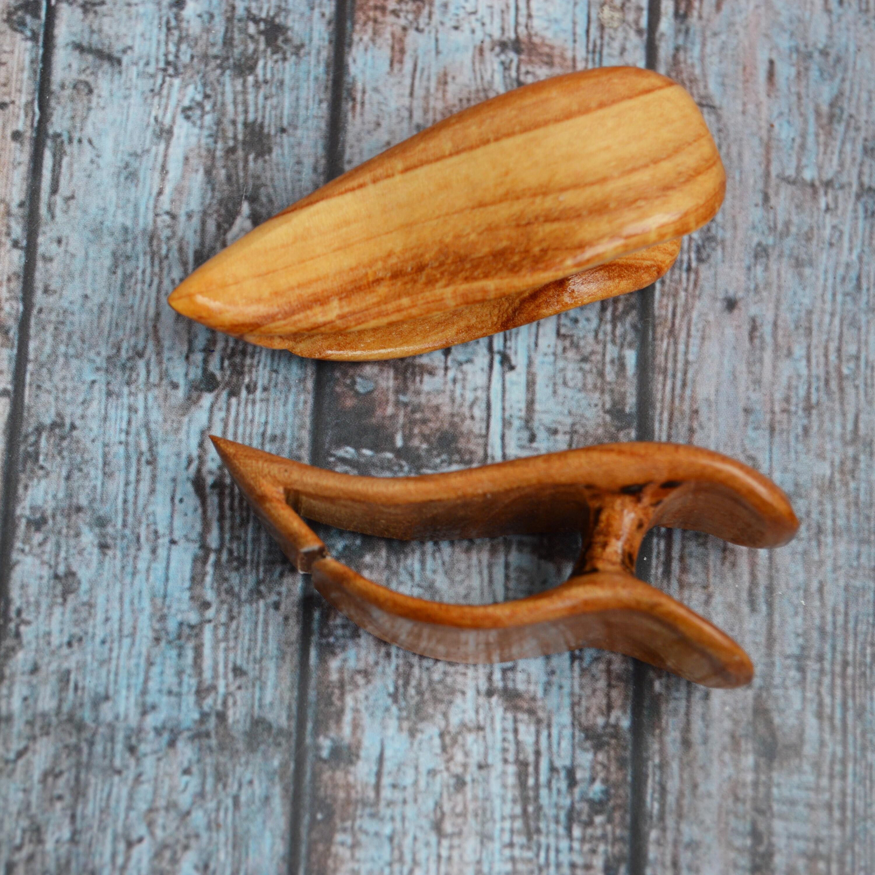 Wooden Tatting Shuttle Curved Handmade Shuttle Navette Tatting Etsy