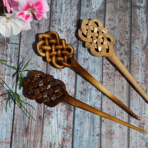 Wood Hair Stick carved  Handmade Hair Accessories/  Hair fork/ easy boho hair design/ unusual gift for her